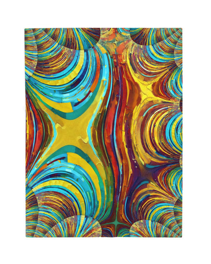 Uzi Spiral Alpha Velveteen Plush Blanket, 30" x 40"