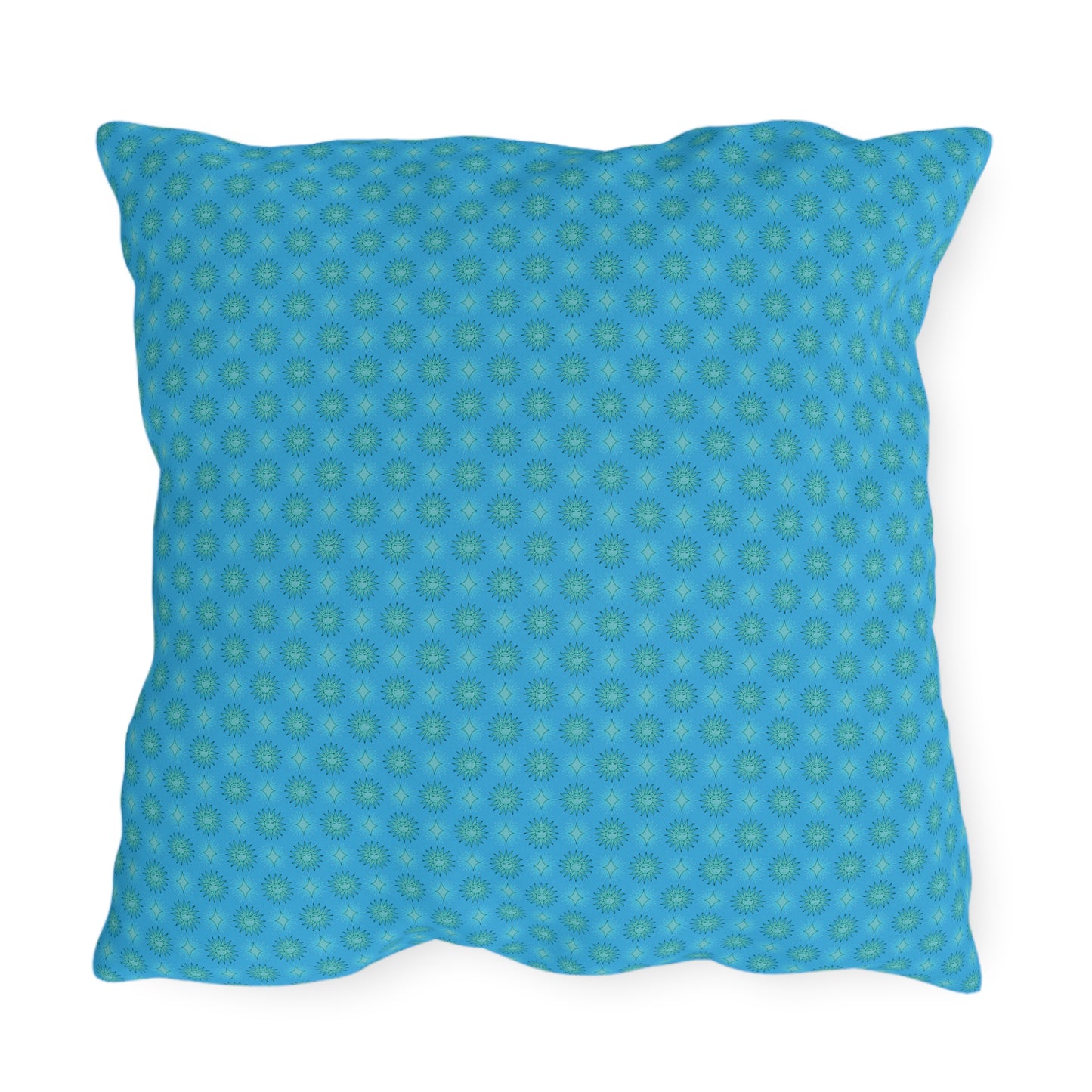 Light Blue Star-crossed Bodies 20" x 20" Outdoor Pillows