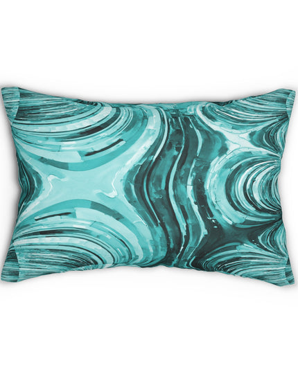 Uzi Spiral Tif Spun Polyester Lumbar Pillow, 20" x 14"