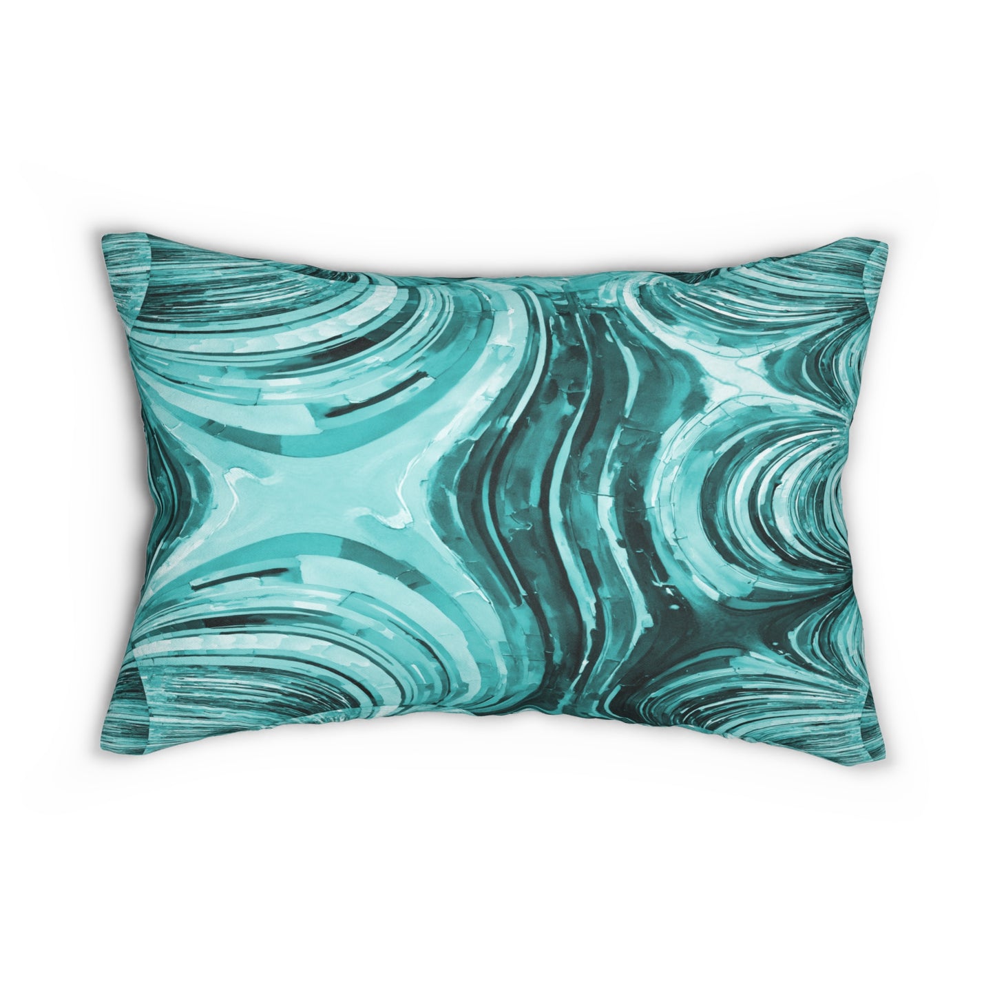 Uzi Spiral Tif Spun Polyester Lumbar Pillow, 20" x 14"