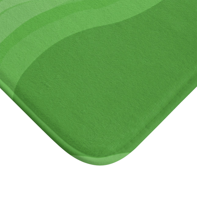 Greenie Meanie Wavey 34" x 21" Bath Mat