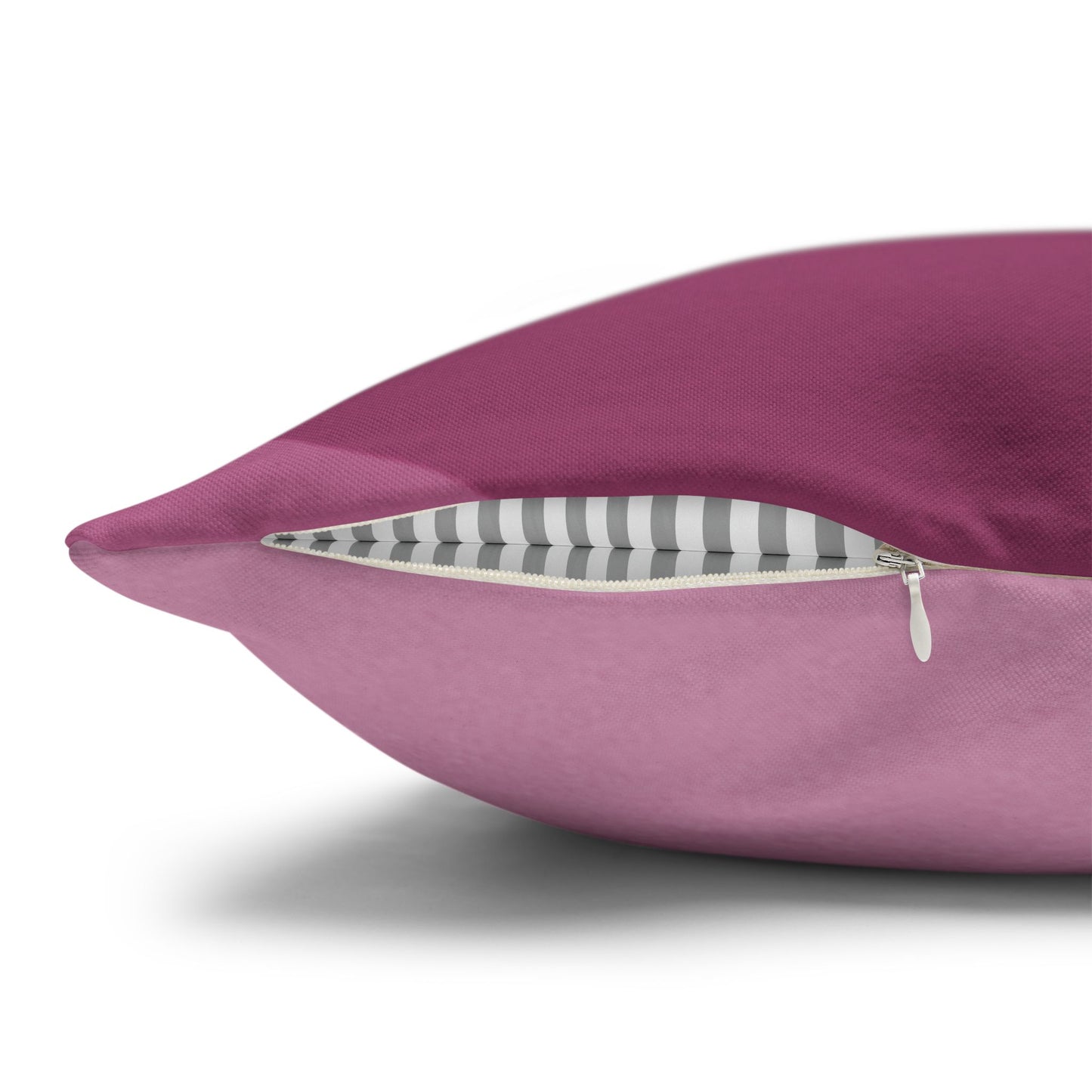Pinky Mauve Wavey Spun Polyester Square Pillowcase, 14" x 14"