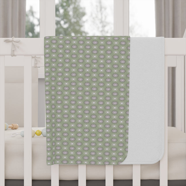Olive Star-crossed Bodies Toddler Blanket, 30" x 40"