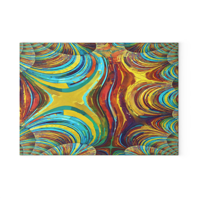 Uzi Spiral Alpha 8" x 11" Glass Cutting Board