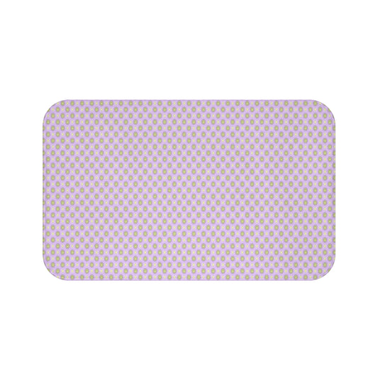 Magenta Star-crossed Bodies 34" x 21" Bath Mat