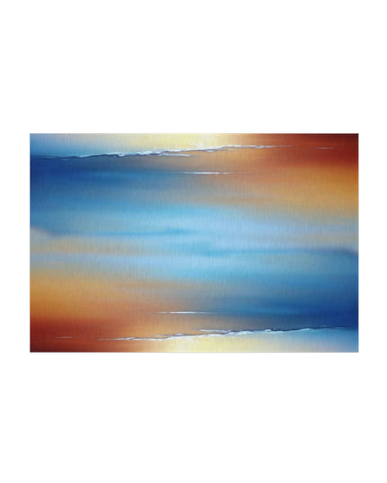Blue Sea Red Orange Fog 48" x 72" Outdoor Rug