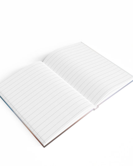 Blue Sea Peach Fog 5" x 7" Journal - 128 Ruled Line pages