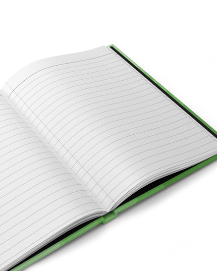 Greenie Meanie Wavey 5.75" x 8" Hardcover Journal Matte with 150 lined pages