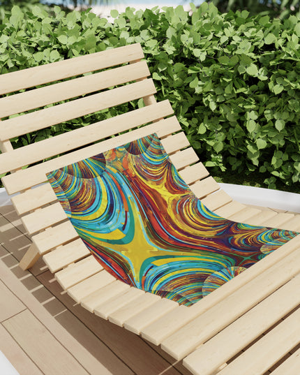 Uzi Spiral Alpha Beach Towel, 18" x 27"