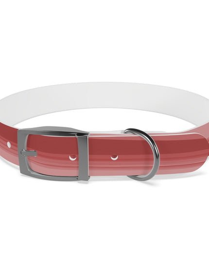 Power Red Wavey Large Dog Collar