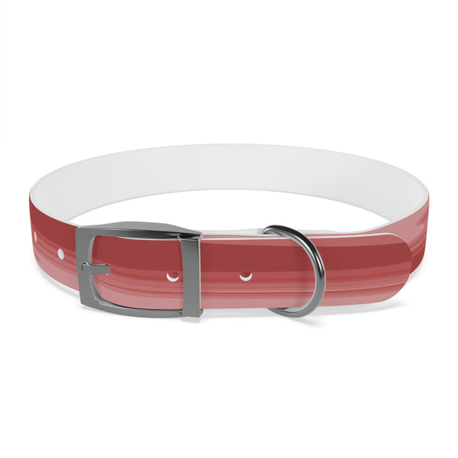 Power Red Wavey Large Dog Collar