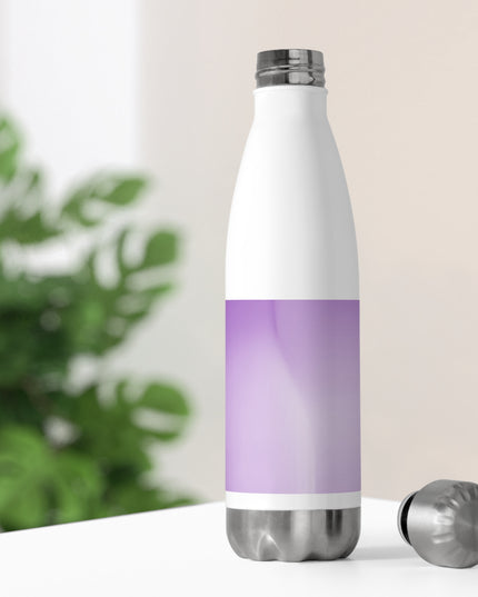 Soft Lavender Fade 20oz Insulated White Water Bottle