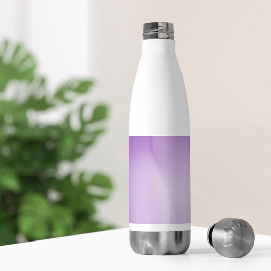 Soft Lavender Fade 20oz Insulated White Water Bottle
