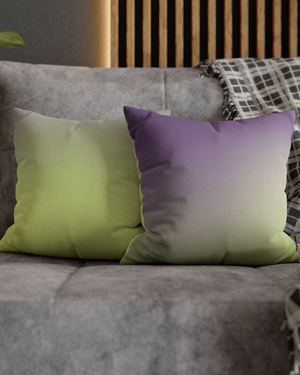 Purple Golden Fade Spun Polyester Square Pillowcase, 14" x 14"