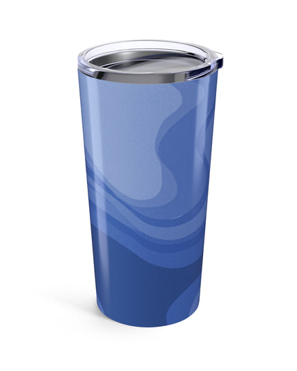 Deep Blue Wavey Tumbler 20oz