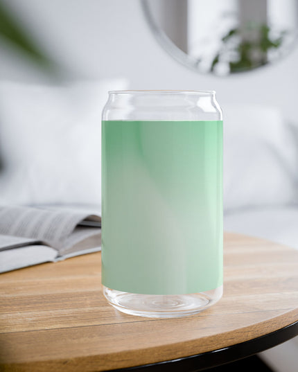 Mint Fade Sipper Glass, 16oz