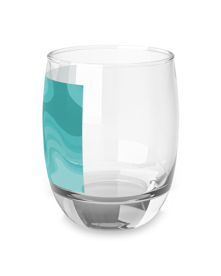Tif Green Wavey Whiskey Glass, 6 oz