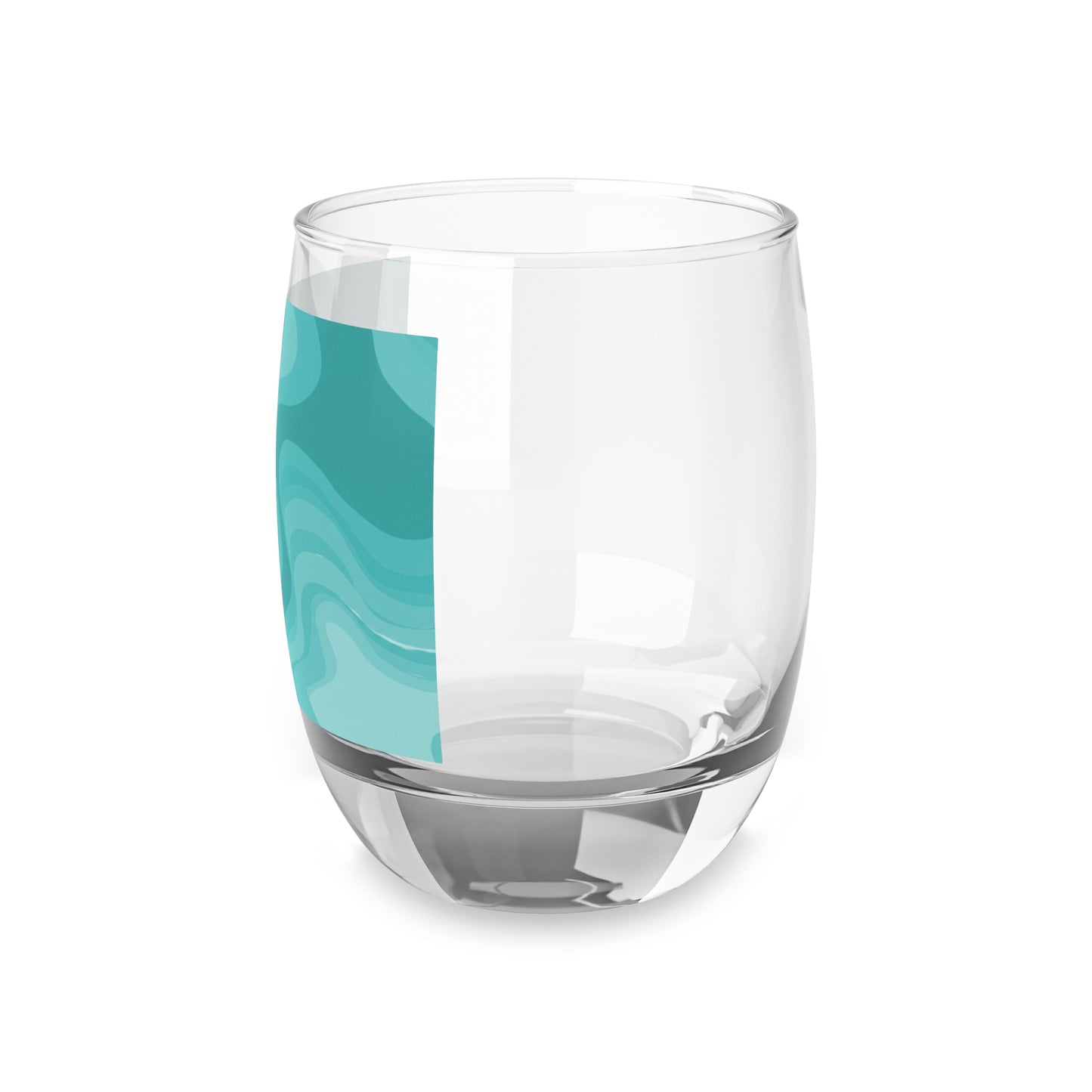 Tif Green Wavey Whiskey Glass, 6 oz