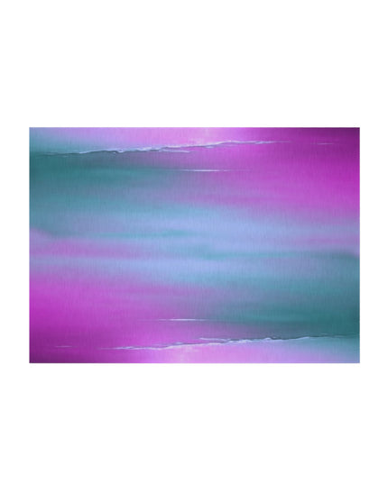 Dark Blue Green Sea Purple Fog Outdoor Rug, 60" x 84"