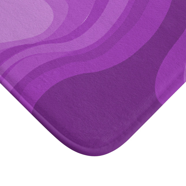 Wavey Purple Wavey 24" x 17" Bath Mat