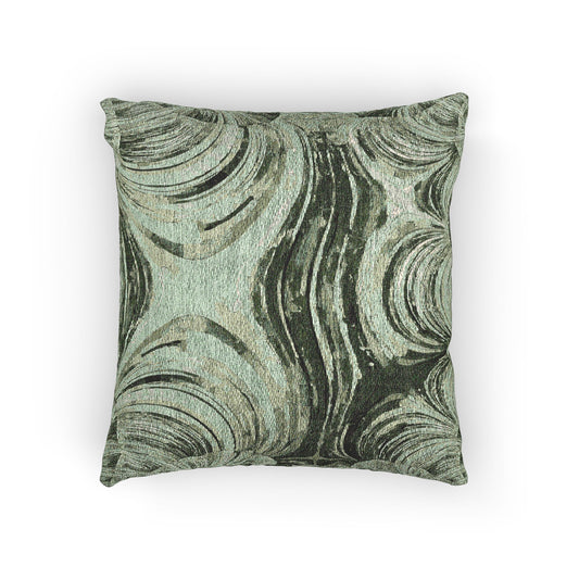Uzi Spiral Mint Pastel Woven Pillow, 17" x 18"