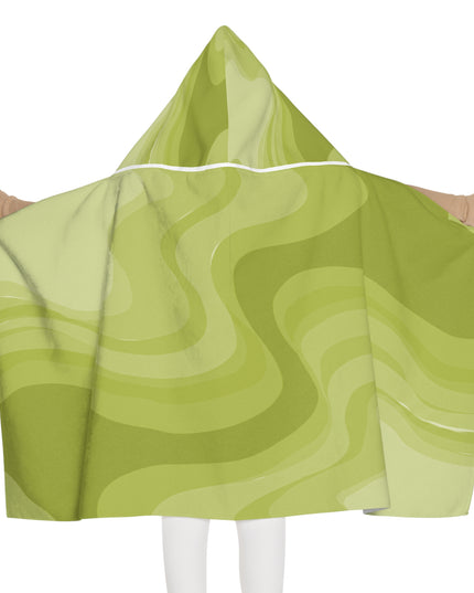 Lemon Wavey Youth Hooded Towel, 24" x 48"