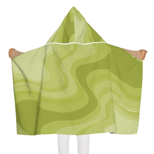 Lemon Wavey Youth Hooded Towel, 24" x 48"