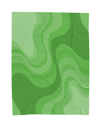 Greenie Meanie Wavey Velveteen Plush Blanket, 60" x 80"
