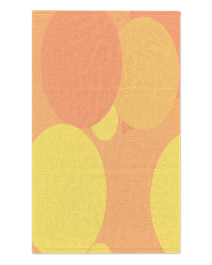 Pastel Bright Oranges Patches Rally Towel, 11" x 18"