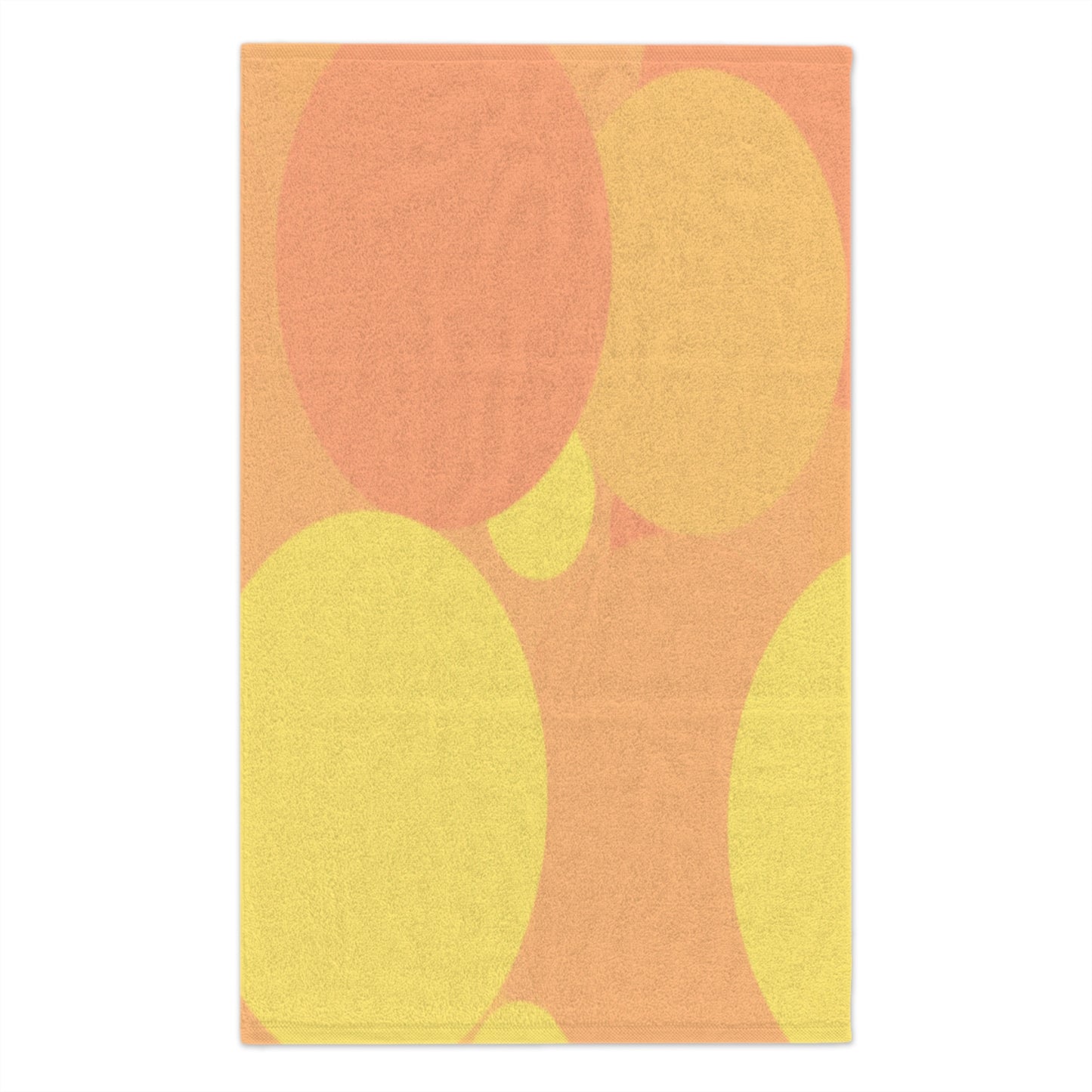 Pastel Bright Oranges Patches Rally Towel, 11" x 18"