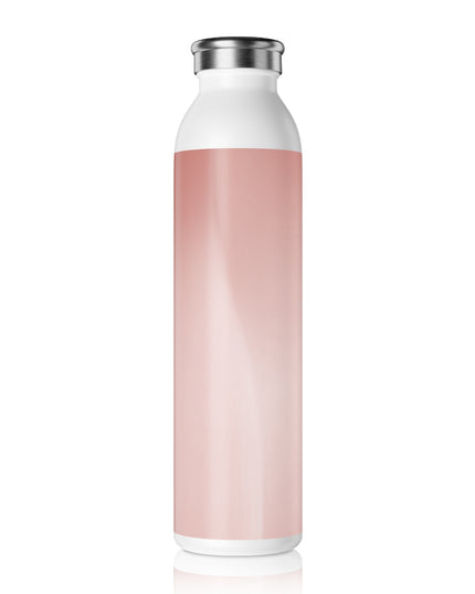 Rose Red Fade Slim Water Bottle, 20 oz White