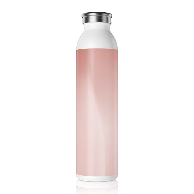 Rose Red Fade Slim Water Bottle, 20 oz White