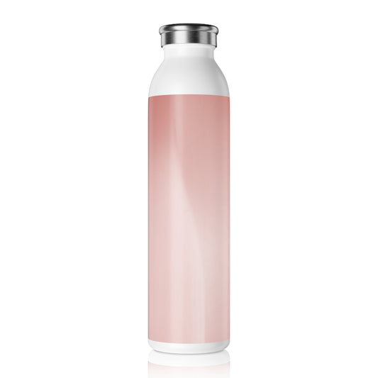 Rose Red Fade Slim Water Bottle, 20 oz White