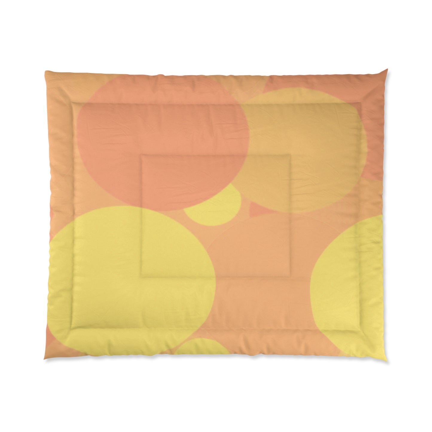 Pastel Bright Oranges Patches 104" × 88" Comforter