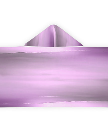 Dark Pink Sea Amethyst Fog Youth Hooded Towel, 24" x 48"