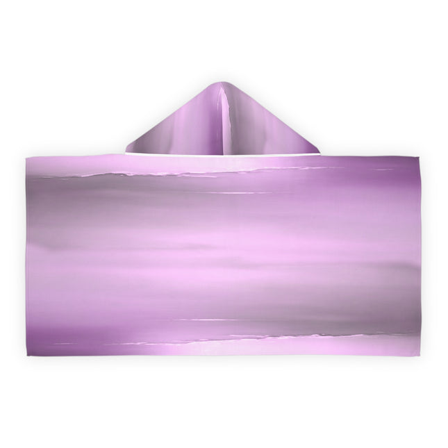 Dark Pink Sea Amethyst Fog Youth Hooded Towel, 24" x 48"