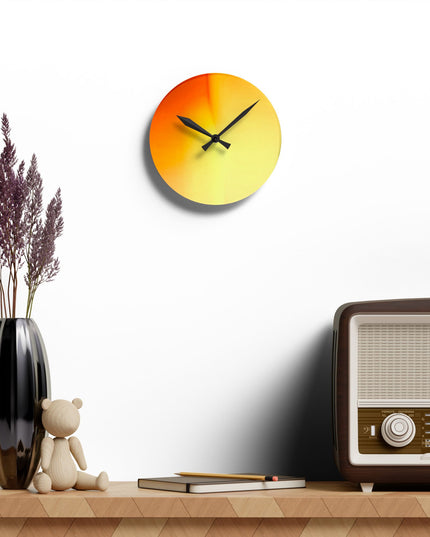 Phoenix Fade Acrylic Round Wall Clock, 8" x 8"