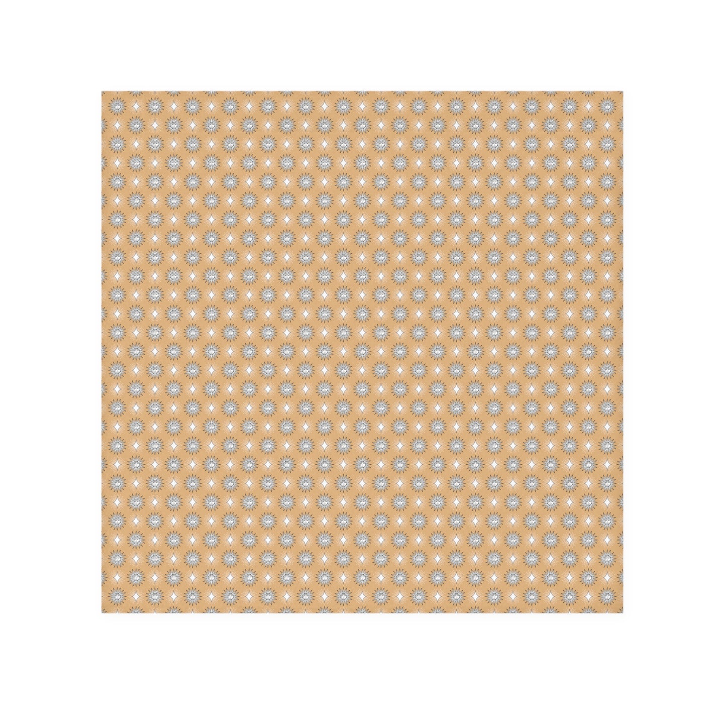 Tan Sunset Star-crossed Bodies Face Towel, 13" x 13"