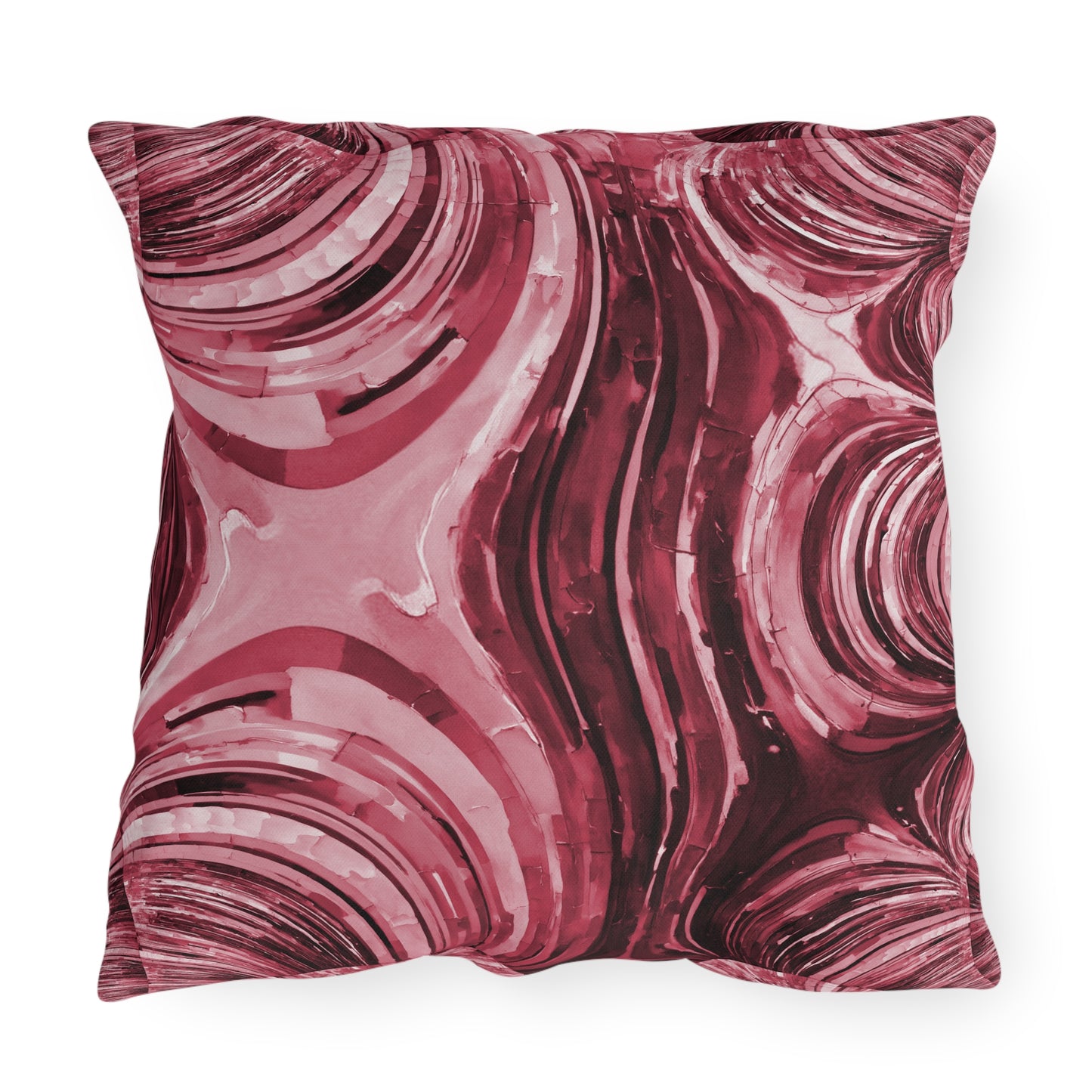 Uzi Spiral Ruby 20" x 20" Outdoor Pillow