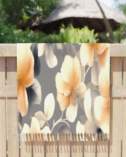 Soft Blossom Floral Bunch 38" × 81" Boho Beach Cloth