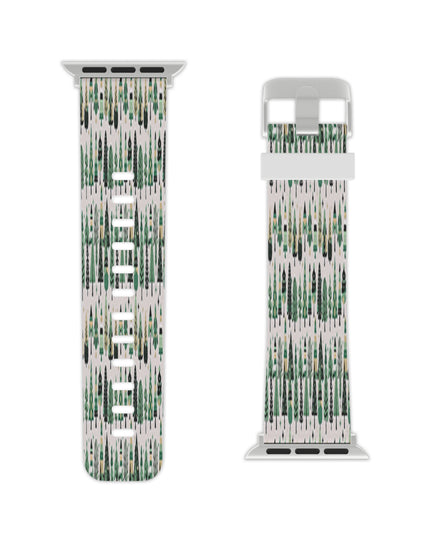 Mini Vintage Green Trees Watch Band for Apple Watch 7.5x.75/38-40mm/7.5x.75/42-44mm