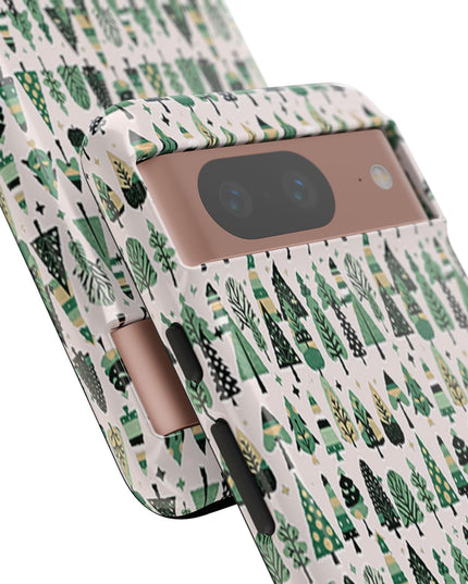 Mini Vintage Green Trees Google Pixel 8 Tough Cases