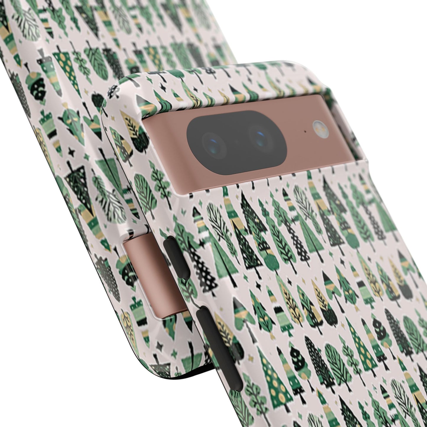 Mini Vintage Green Trees Google Pixel 8 Tough Cases