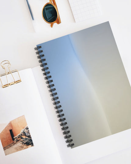 Cobalt Fade Wavey Spiral Notebook - Ruled Line, 6" x 8", 118 pages