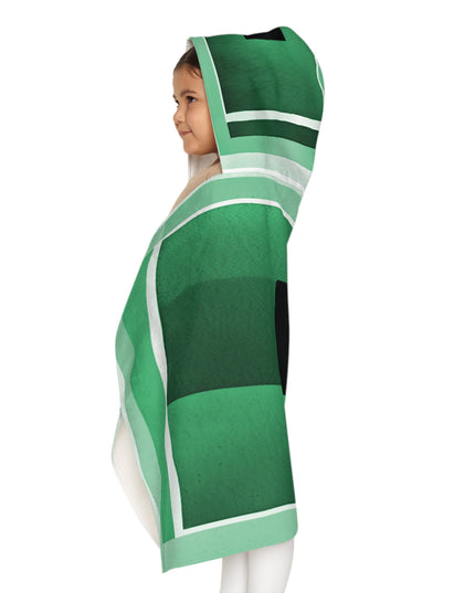 Mint Shadow Youth Hooded Towel, 24" x 48"