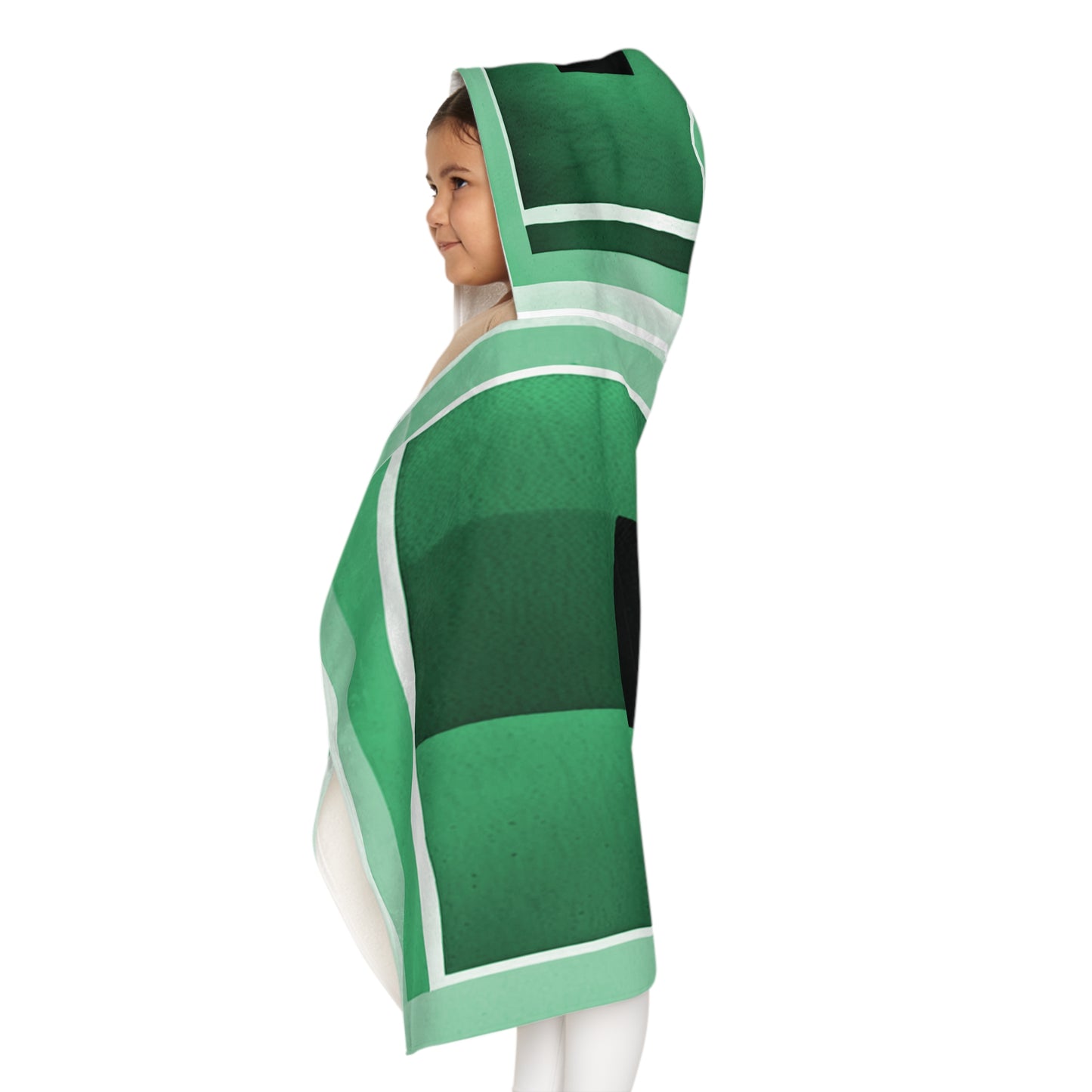Mint Shadow Youth Hooded Towel, 24" x 48"