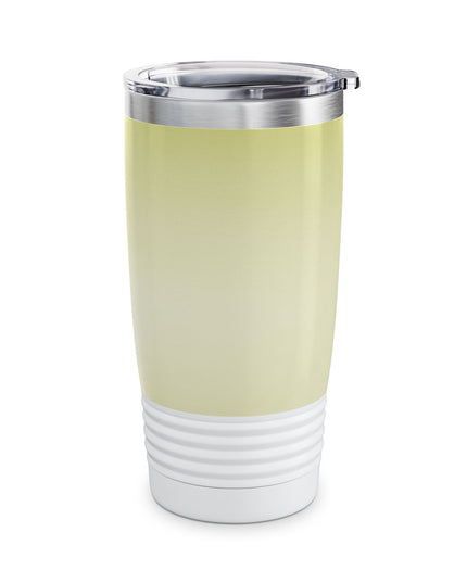 Lemon Fade Ringneck Tumbler, 20oz in white