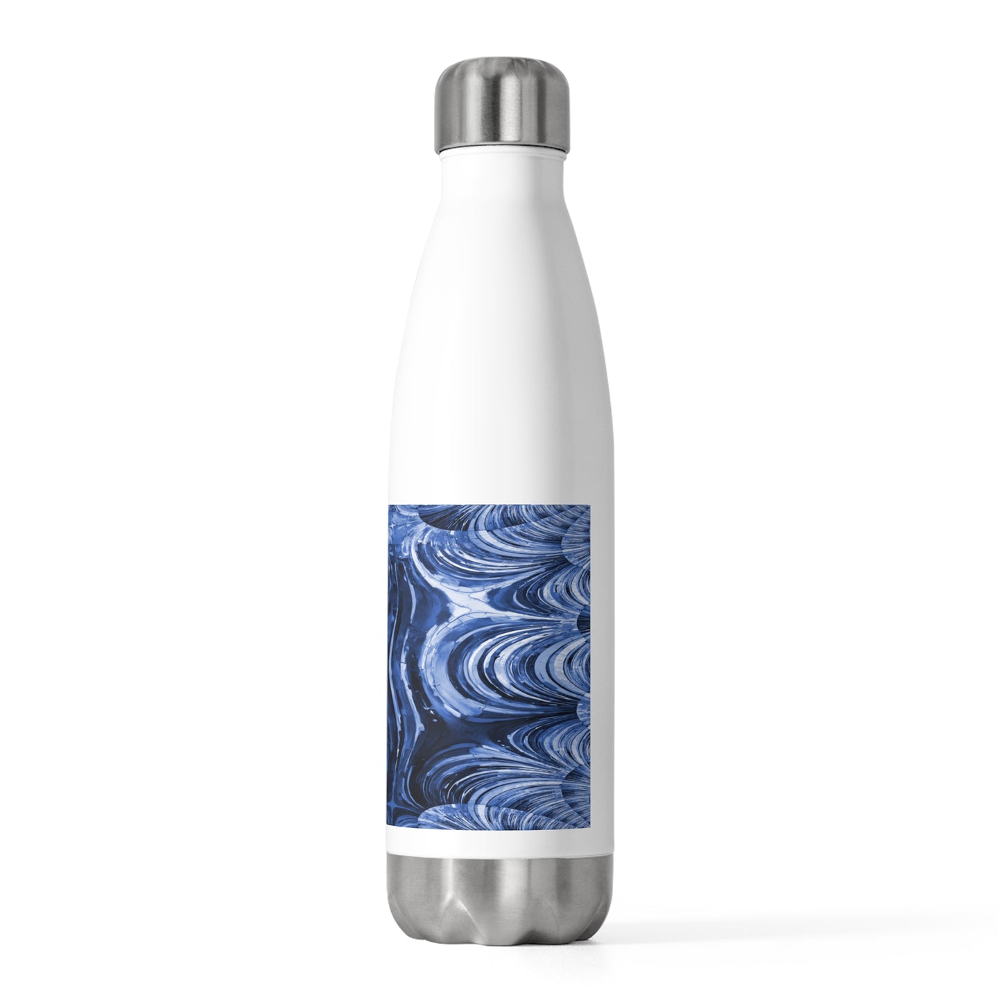 Uzi Spiral Deep Blue 20oz Insulated Water Bottle