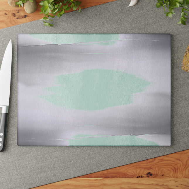 Sephia Sea Dark Fog Glass Cutting Board, 11" x 15"