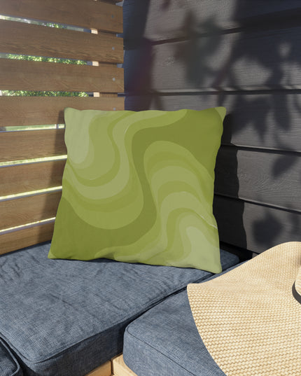 Lemon Wavey 16" x 16" Outdoor Pillow